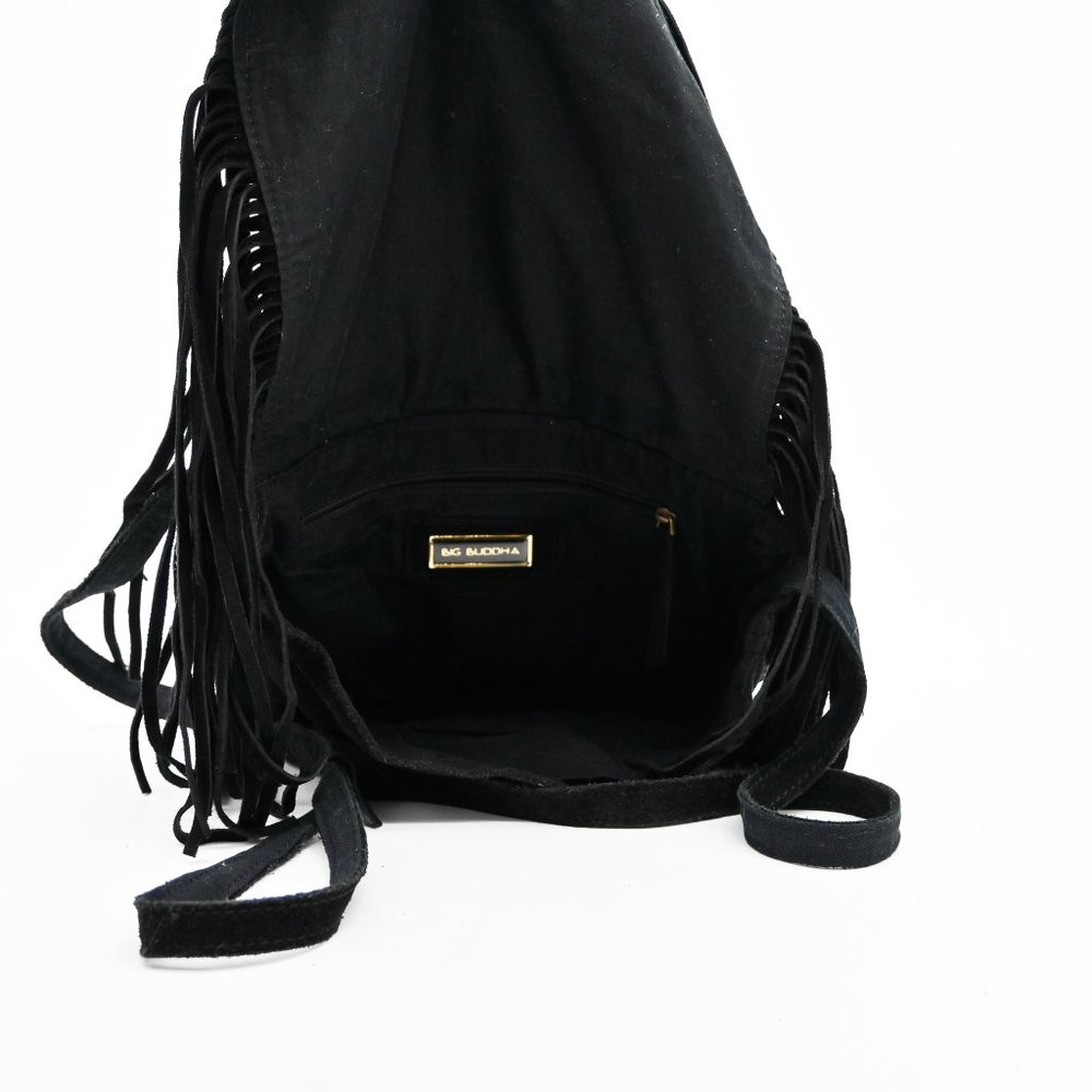 BIG BUDDHA Suede Beaded Embellished Flap Crossbody - Picture 3 of 3